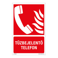 ZSONA DEKOR Tűzbejelentő telefon Öntapadós matrica 160x100 mm információs címke