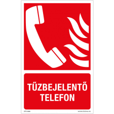 ZSONA DEKOR Tűzbejelentő telefon Öntapadós matrica 160x250 mm információs címke