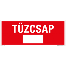ZSONA DEKOR Tűzcsap Utánvilágító műanyag tábla 250x100 mm információs címke