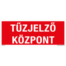 ZSONA DEKOR Tűzjelző központ Műanyag tábla 250x100 mm információs címke