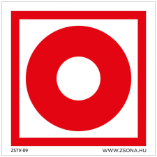ZSONA DEKOR Tűzjelző Öntapadós matrica 100x100 mm információs címke