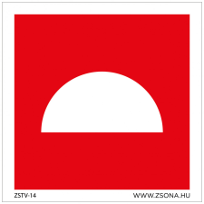 ZSONA DEKOR Tűzjelző Utánvilágító műanyag tábla 150x150 mm információs címke