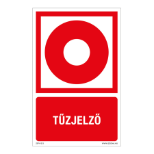 ZSONA DEKOR Tűzjelző Utánvilágító műanyag tábla 160x250 mm információs címke