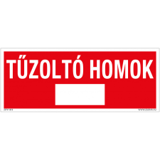 ZSONA DEKOR Tűzoltó homok Alumínium tábla 250x100 mm információs címke