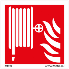 ZSONA DEKOR Tűzoltó tömlő Műanyag tábla 100x100 mm információs címke