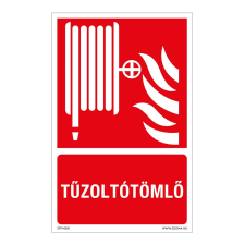 ZSONA DEKOR Tűzoltó tömlő Utánvilágító műanyag tábla 160x250 mm információs címke