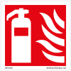 ZSONA DEKOR Tűzoltókészülék Műanyag tábla 100x100 mm
