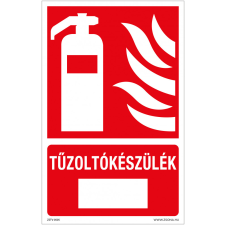 ZSONA DEKOR Tűzoltókészülék Öntapadós matrica 160x250 mm információs címke