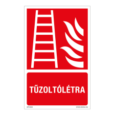 ZSONA DEKOR Tűzoltólétra Utánvilágító műanyag tábla 160x100 mm információs címke