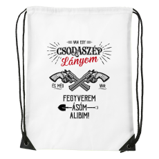 ZSONA DEKOR Van egy csodaszép lányom - Sport táska fehér