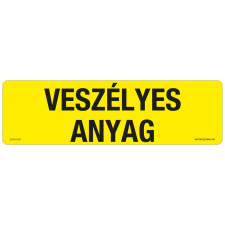 ZSONA DEKOR Veszélyes anyag Műanyag tábla 250x80 mm információs címke
