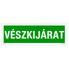 ZSONA DEKOR Vészkijárat Műanyag tábla 300x100 mm információs címke