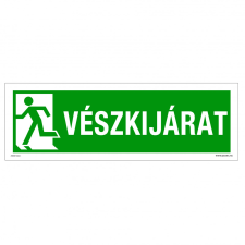 ZSONA DEKOR Vészkijárat piktogrammal Utánvilágító öntapadós matrica 300x100 mm információs címke