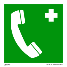 ZSONA DEKOR Vésztelefon Műanyag tábla 150x150 mm információs címke