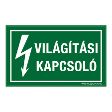 ZSONA DEKOR Világítási kapcsoló Műanyag tábla 160x250 mm információs címke