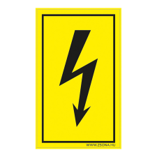 ZSONA DEKOR Villámjel Öntapadós matrica 160x250 mm információs címke