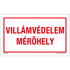 ZSONA DEKOR Villámvédelem mérőhely Öntapadós matrica 320x500 mm információs címke