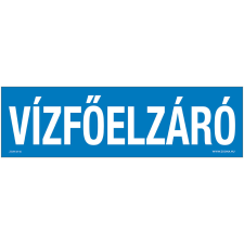 ZSONA DEKOR Vízfőelzáró Öntapadós matrica 250x80 mm információs címke