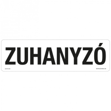 ZSONA DEKOR Zuhanyzó Műanyag tábla 250x80 mm információs címke