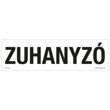 ZSONA DEKOR Zuhanyzó Öntapadós matrica 250x80 mm információs címke