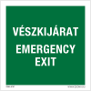 Zsona Vészkijárat Alumínium tábla 100x160 mm