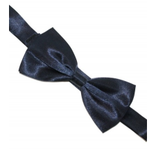 Zsorzsett szatén csokornyakkendő - Sötétkék nyakkendő