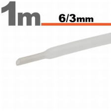  Zsugorcső átlátszó 6/3mm 11022T villanyszerelés