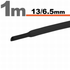 Zsugorcső fekete 13/6,5mm 11024F villanyszerelés