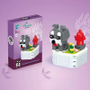 ZUANMA Schnauzer, cuki kutyusok építőkocka játék