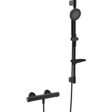  Zuhany csaptelep Hansa Prisma zuhanyszettel együtt 150 mm fekete matt 4813042133 csaptelep