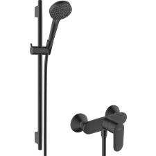 Zuhany csaptelep Hansgrohe Vernis Blend zuhanyszettel együtt 150 mm fekete matt 26958670 csaptelep