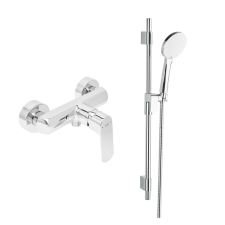  Zuhany csaptelep SAT Feel zuhanyszettel együtt 150 mm króm SATBSFEEL268SET1 csaptelep