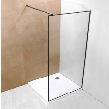 Zuhanyfal fekete szegélyű 80x190 A-20P-3 kád, zuhanykabin
