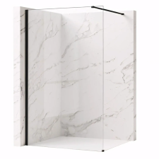  Zuhanyfal Rea Flexi Transparent / Black 130 kád, zuhanykabin