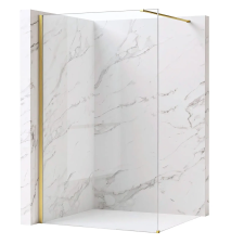  Zuhanyfal Rea Flexi Transparent / Brush Gold 110 kád, zuhanykabin