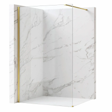  Zuhanyfal Rea Flexi Transparent / Brush Gold 70 kád, zuhanykabin