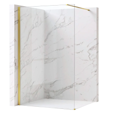 Zuhanyfal Rea Flexi Transparent / Gold 120 kád, zuhanykabin