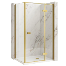  zuhanykabin Rea Atlas 80x100 Brush Gold kád, zuhanykabin