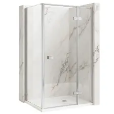  zuhanykabin Rea Atlas 80x80 Chrome kád, zuhanykabin