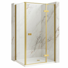 zuhanykabin Rea Atlas 80x90 Brush Gold kád, zuhanykabin