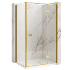  zuhanykabin Rea Atlas 90x80 Brush Gold kád, zuhanykabin