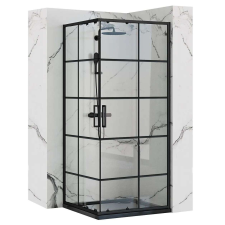  Zuhanykabin Rea Concept Black 90x90 kád, zuhanykabin