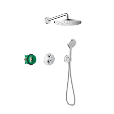 Zuhanyrendszer Hansgrohe Croma termosztatikus csapteleppel króm 27954000 csaptelep