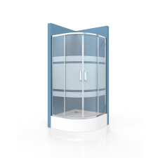  Zuhanysarok negyedkör 90x90 cm SAT TEX SIKOTEXS90CRS170 kád, zuhanykabin