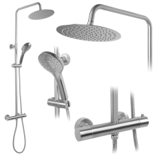  Zuhanyszett Termosztátos REA VINCENT NICKEL BRUSH INOX csaptelep