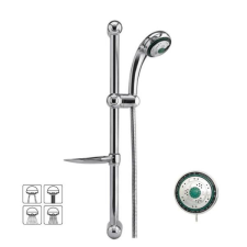 Zuhanyszett — zuhanyfej + tömlő + sín, 80 mm, 150 cm, króm TO-75558 csaptelep