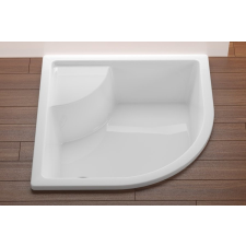 Zuhanytálca negyedkörös Ravak 80x80 cm akrilát fehér A214001020 kád, zuhanykabin