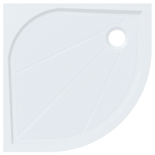  Zuhanytálca negyedkörös SAT Limnew 100x100 cm öntött márvány fehér LIMNEW100S kád, zuhanykabin