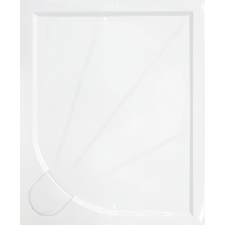  Zuhanytálca négyszögletes SAT 140x80 cm öntött márvány fehér SIKOLIMCC14080 kád, zuhanykabin