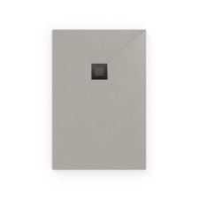  Zuhanytálca négyszögletes SAT Alek 120x80 cm öntött márvány szürke SATALEK12080S kád, zuhanykabin